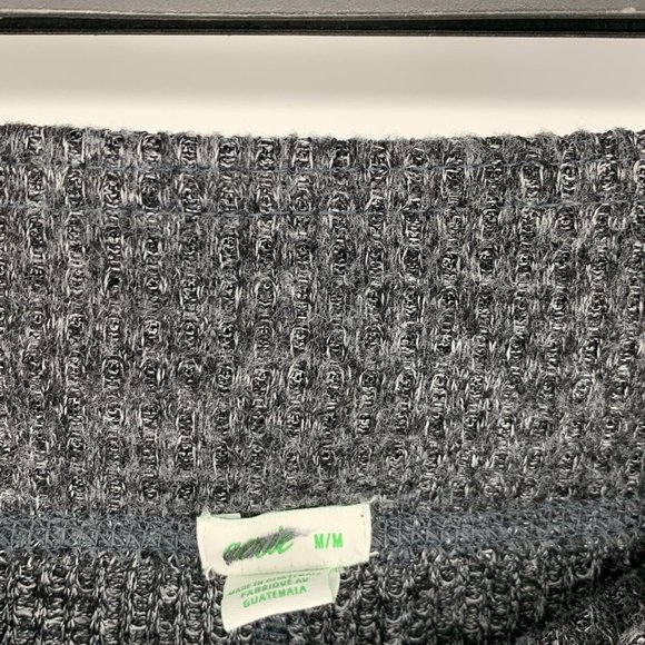 Aerie Leggings Black Gray Lounge Pull On Waffle Knit High Rise - Picture 7 of 13